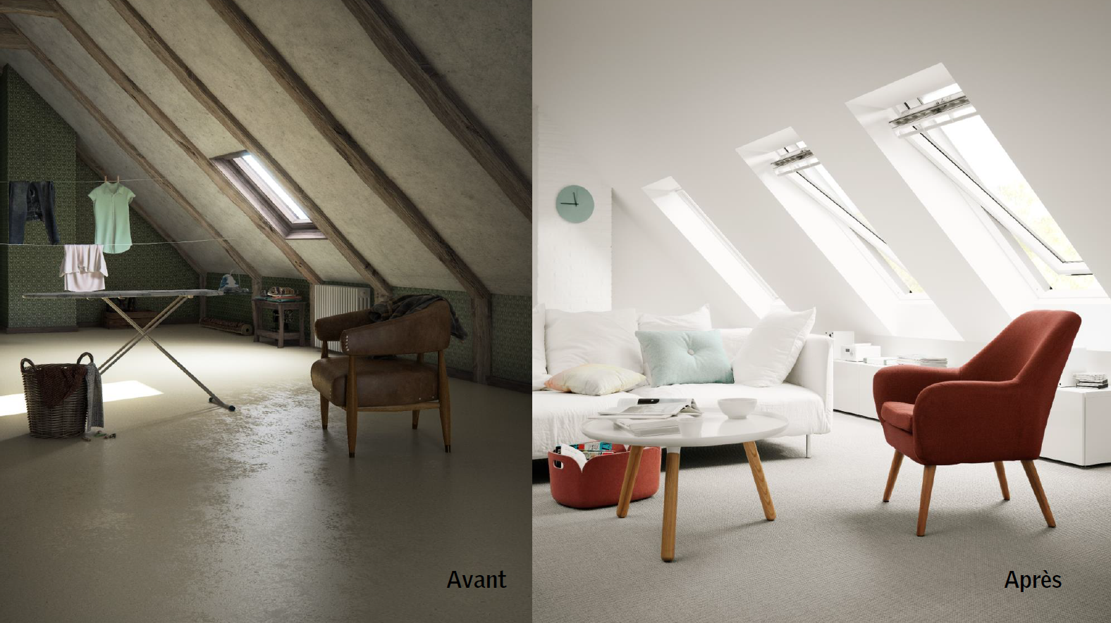 amenager combles fenetres de toit velux