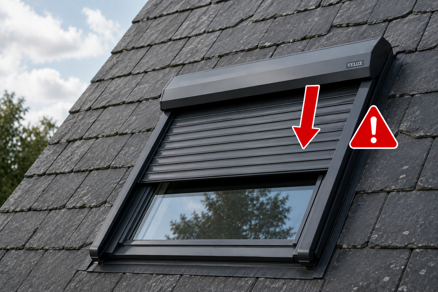 Volet roulant VELUX ne descend plus