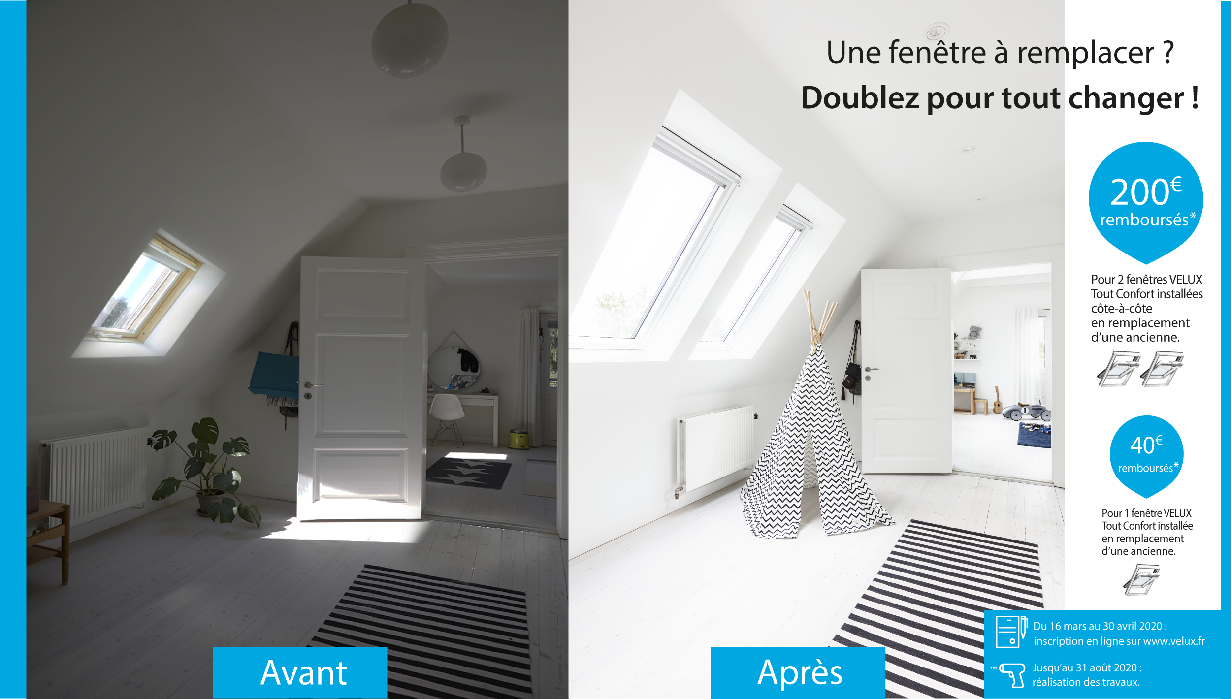 Aides financières – promotion VELUX – A ciel ouvert Offre exceptionnelle-A CIEL OUVERT-VELUX