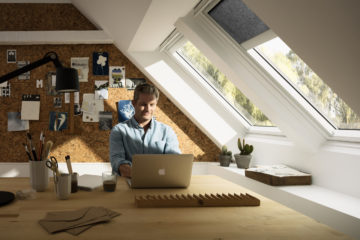 poser store enrouleur tamisant velux