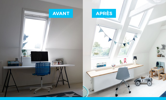 Avant après VELUX Nice