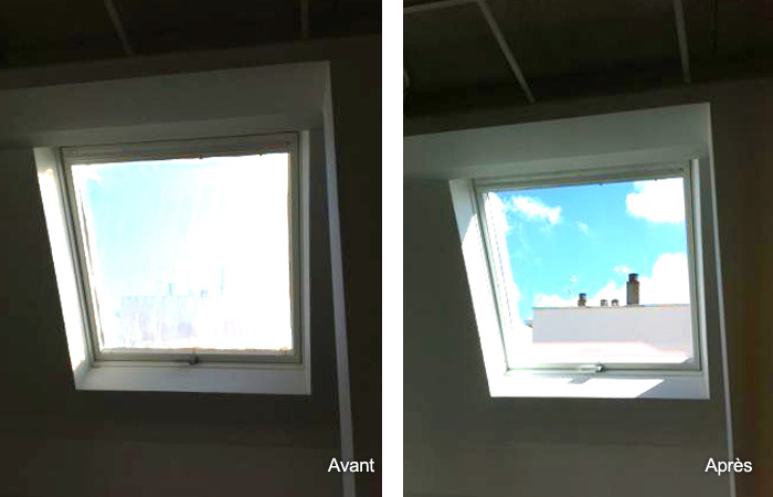 Remplacer fenêtre de toit